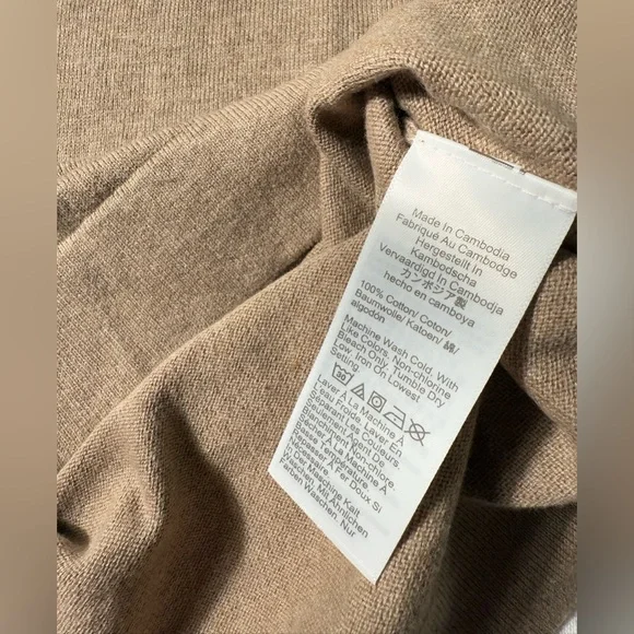 J Crew 100% Cotton ruffleneck sweater Women’s size Medium NWT - Picture 8 of 10